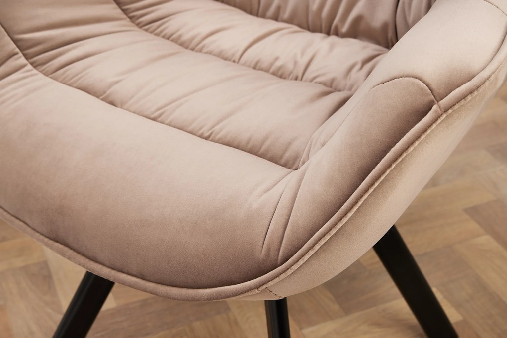 Stolička The Dutch Comfort velvet greige