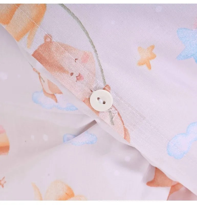 Obliečky detské Veverička v obláčikoch EMI, Detský set 90x130 + 45x65