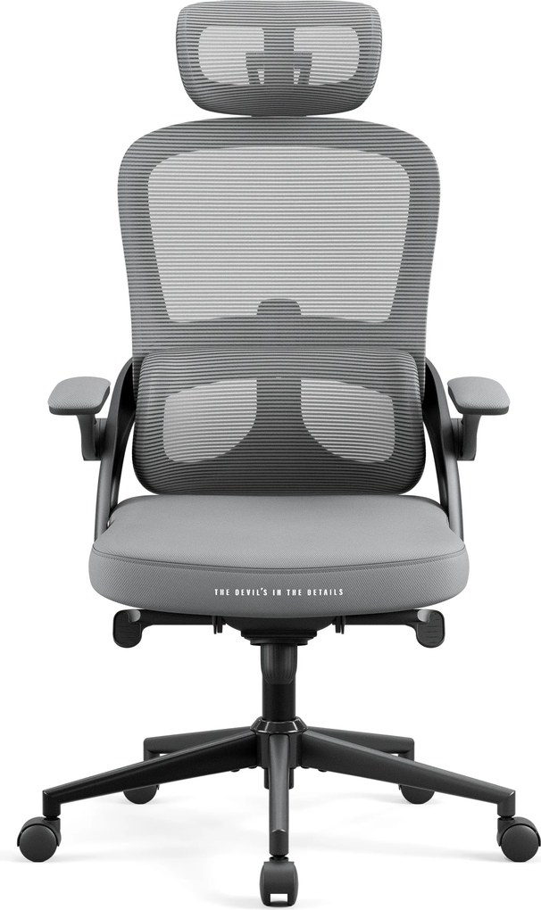 Ergonomická kancelárska stolička Normal Size, sivá: Diablo V-Light