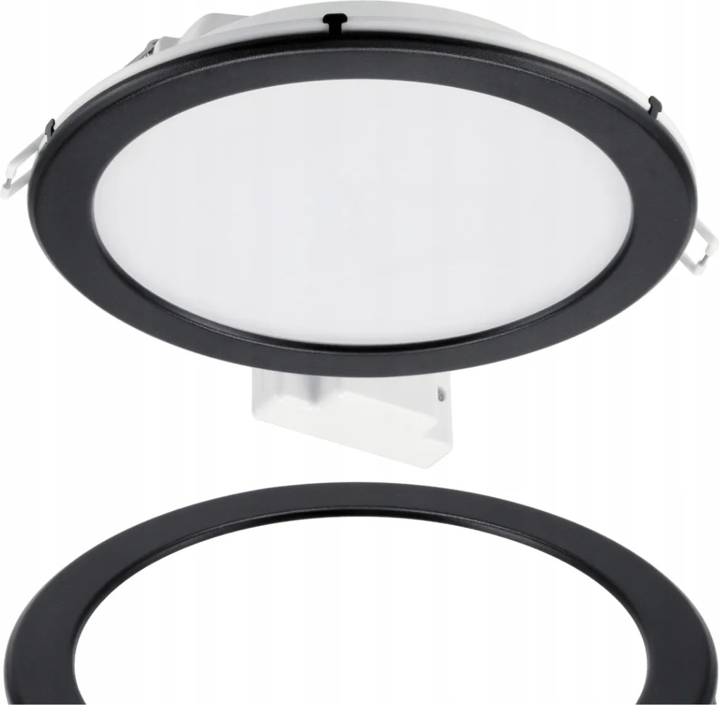 LED zapustený panel - 19w 2000lm 4000k + čierny rám