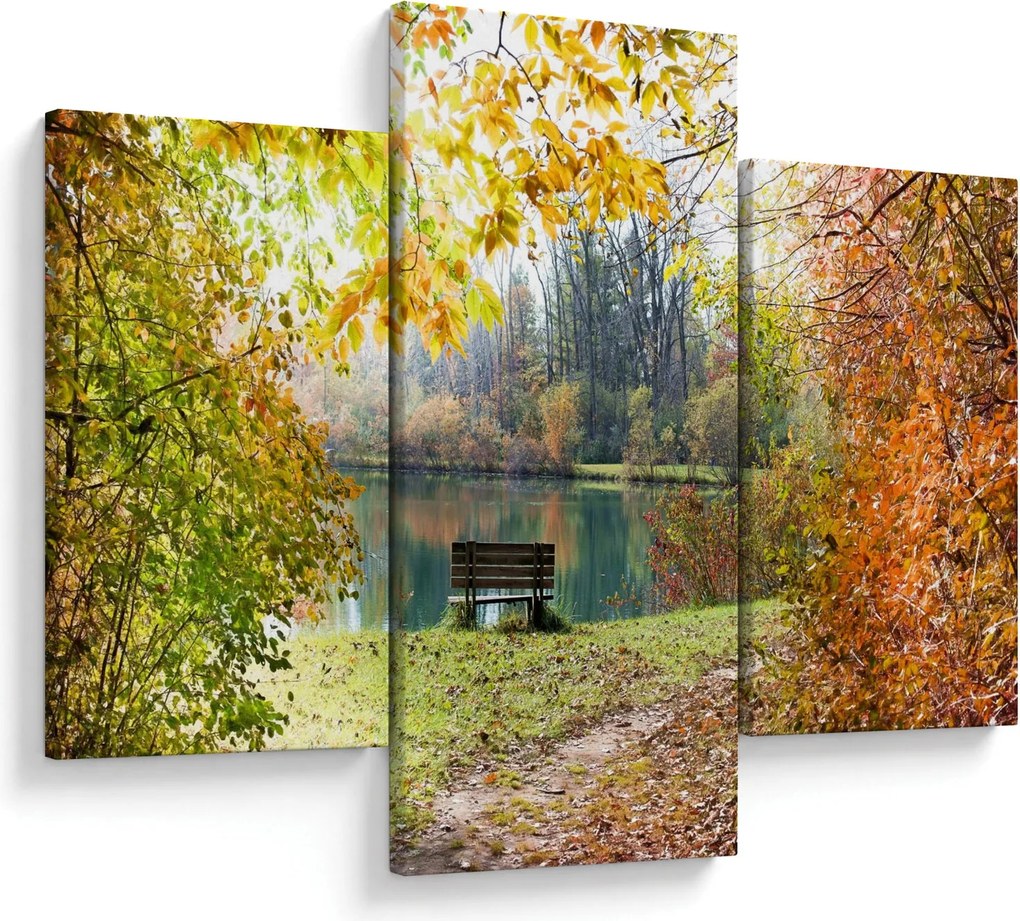 Obraz rybníka (90x60 cm)