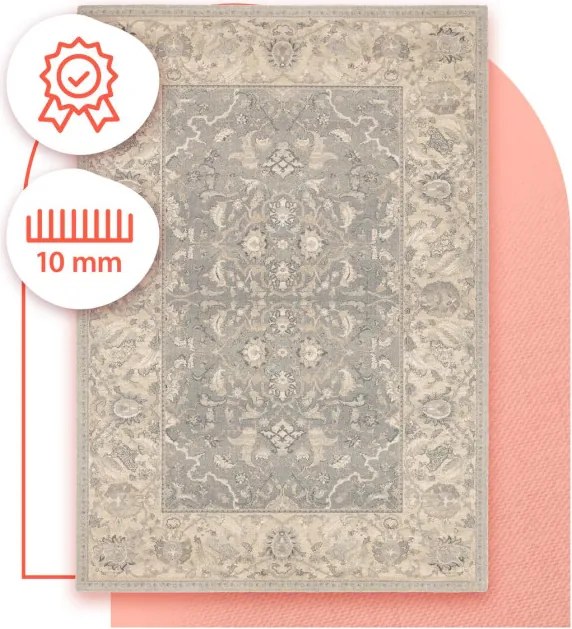 Koberec Agnella Agnus Hetman sivý