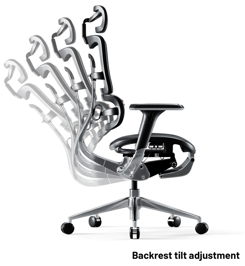 Kancelárska ergonomická stolička Diablo V-Master, čierna