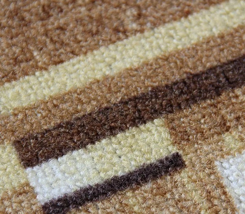 Associated Weavers, Protišmykový behúň na mieru Bombay 33, šíre 100 cm, hnedá, chodba / predsieň