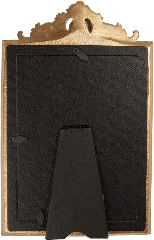 Zlatý antik fotorámik s kvetmi a ornamentmi - 17*2*26 cm / 13*18 cm