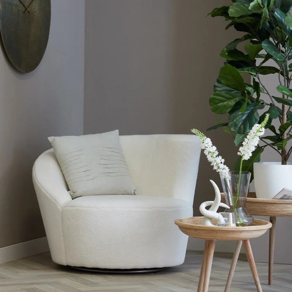 Ratanové okrúhle odkladacie stolíky v súprave 2 ks ø 56 cm Colon – Light &amp; Living