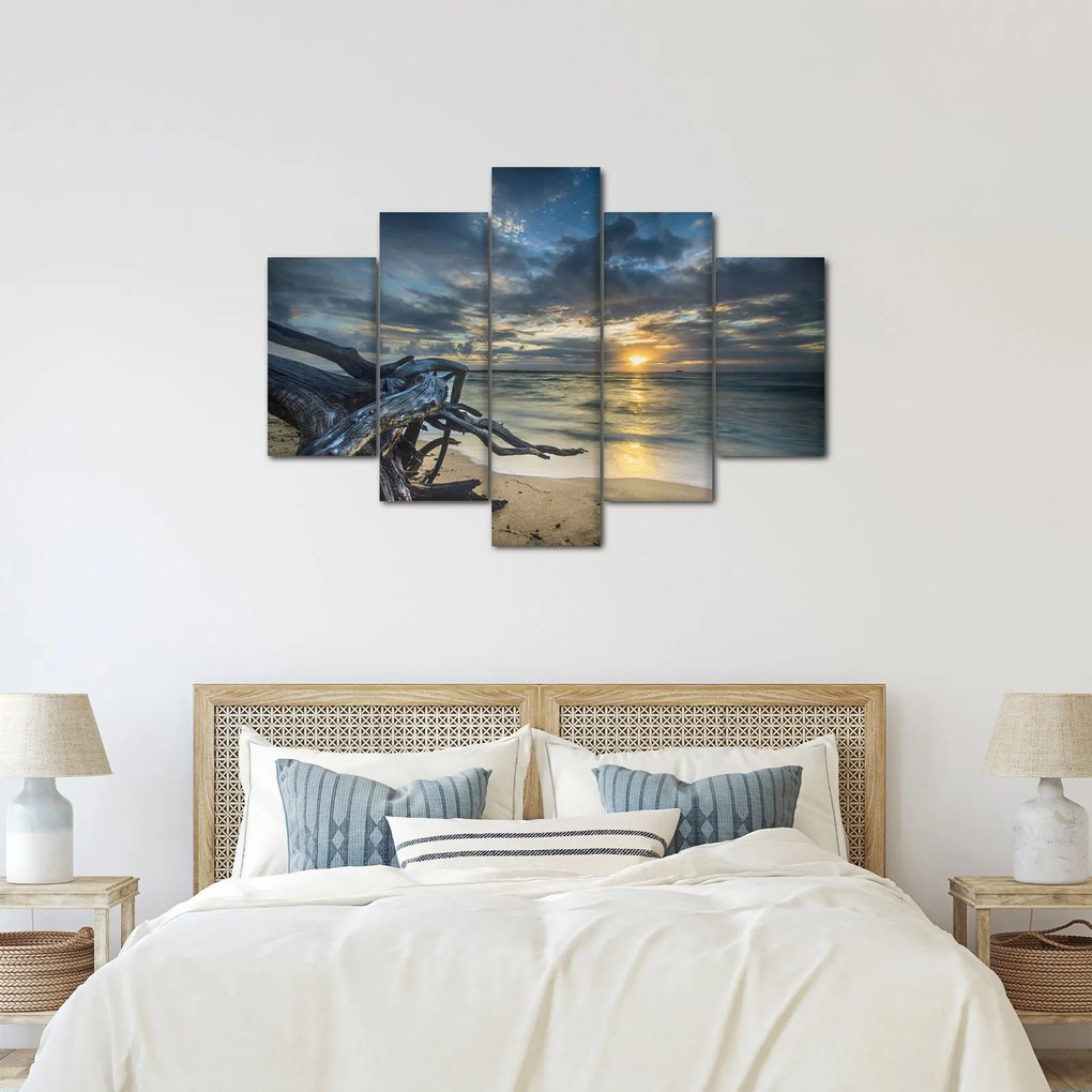 Obraz mora pri západe slnka (150x105 cm)
