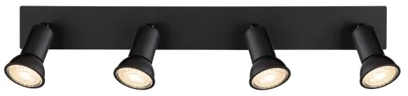 Globo 57998-4 - Bodové svietidlo DREW 4xGU10/35W/230V čierna