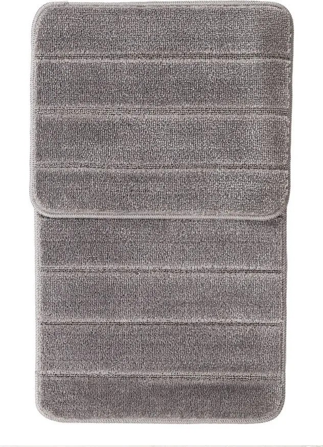Sivé kúpeľňové predložky v súprave 2 ks 50x80 cm Yeni Cizgli – Foutastic