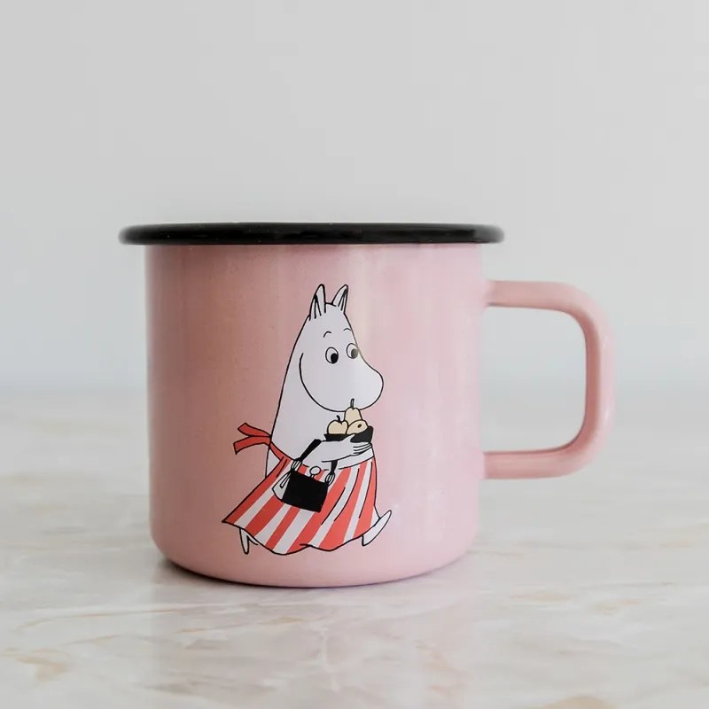 Hrnček Moominmamma 0,37l, smalt / růžový