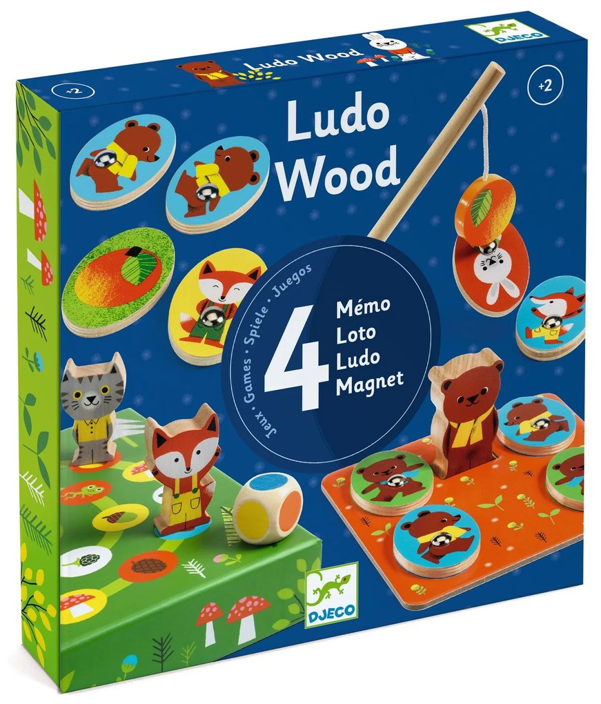 Ludo Wood – súprava 4 hier (v lese)