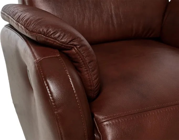 Kožené polohovacie kreslo ELEGANT 2, koňak K 2136 (RE Typ 2)
