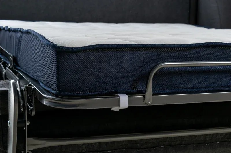 Pohovka na každodenné spanie AZZURRA br. FIORELLO rozkladacia, 140, tm. šedá (jazz 22 graphite)