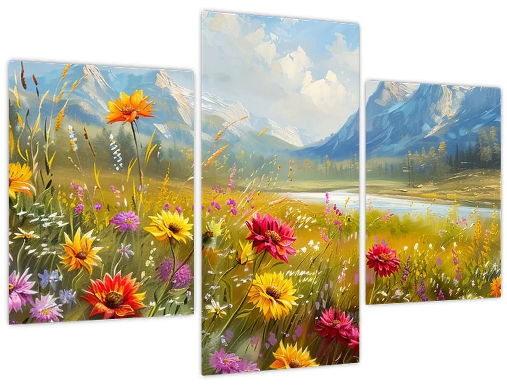 Obraz - Maľovaná krajina (90x60 cm)