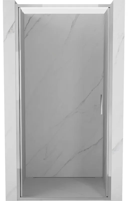 Mexen Exo, 1-krídlové dvere do otvoru 85x200 cm, 6mm číre sklo, chrómový profil, 817-085-000-01-00