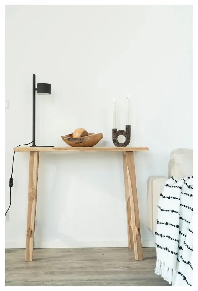 Konzolový stolík z teakového dreva v prírodnej farbe 30x90 cm Girona – House Nordic