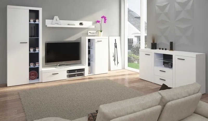 Obývacia stena Rumba, biela