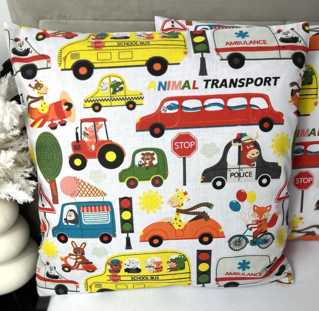 INTERMEDIC SK Posteľná obliečka Animal Transport na vankúšik 40x40cm