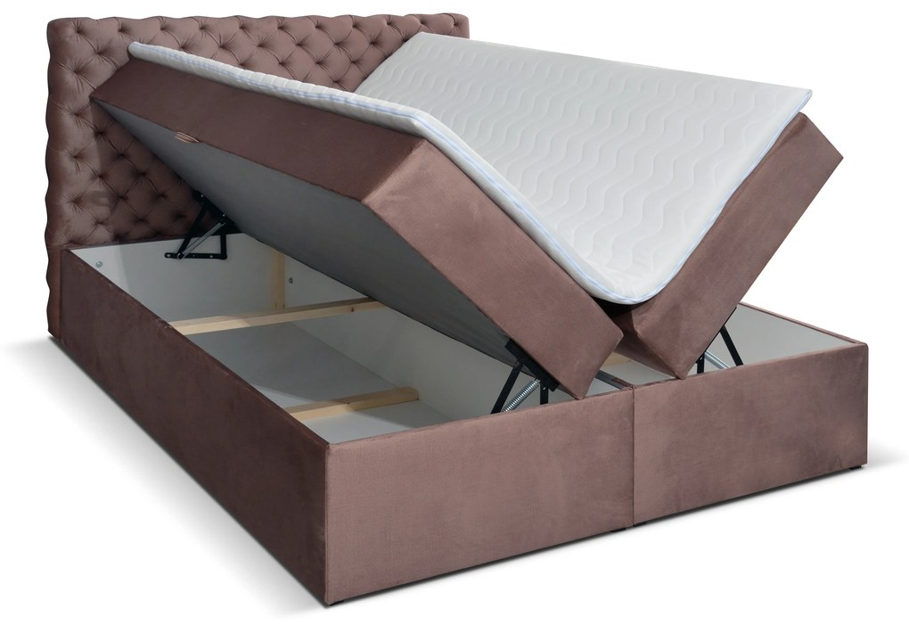 Kontinentálna posteľ 120 cm Orimis (hnedá). Vlastná spoľahlivá doprava až k Vám domov. 1033248