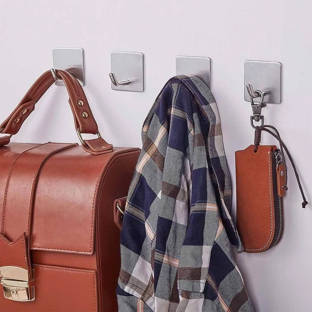 Nalepovacie kovové háčiky - 2 ks