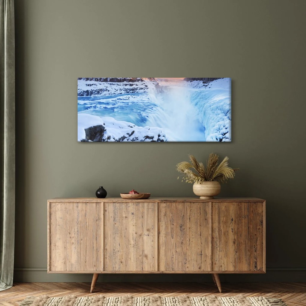 Obraz - Chladné vodopády (120x50 cm)