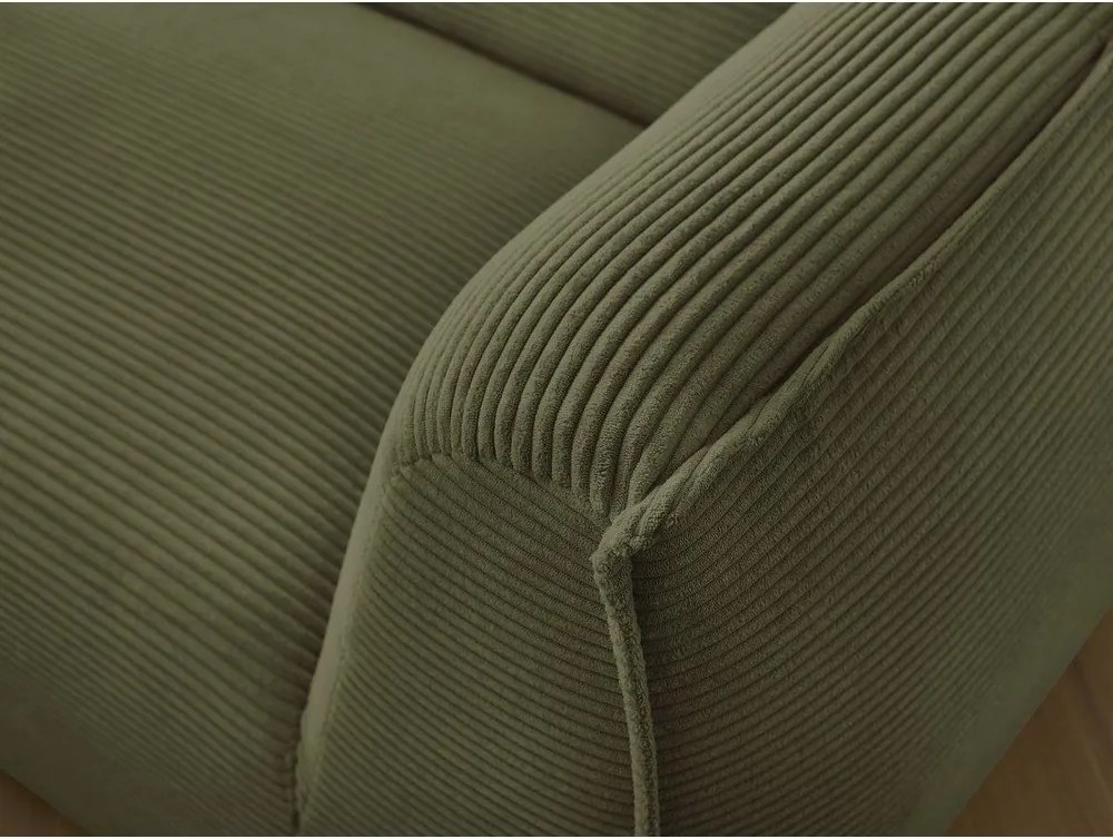 Zelená menčestrová pohovka 242 cm Giorgia – Bobochic Paris