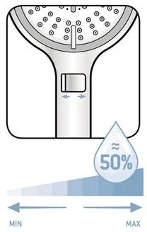 Ručná sprcha AVITAL eco Newa so systémom úspory vody Ø 11 cm chróm