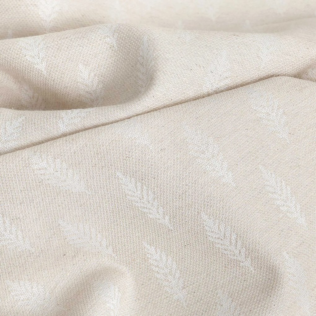 Goldea vianočná obliečka na vankúš natura – vetvičky na režnej 45 x 45 cm