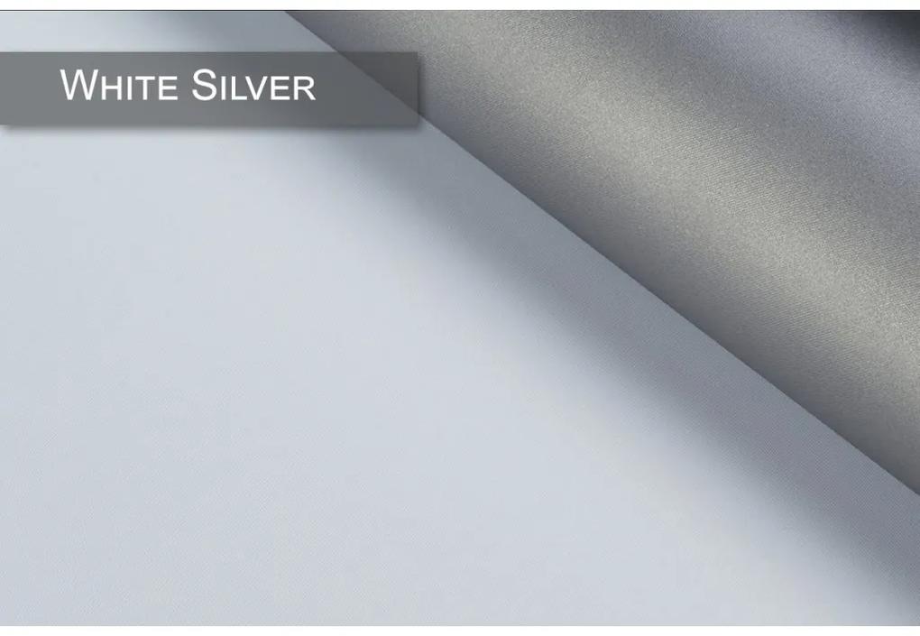 Dekodum Termoizolačná roleta v bielej kazete, farba látky White Silver Šířka (cm): 81, Dĺžka (cm): 150, Strana mechanizmu: Práva