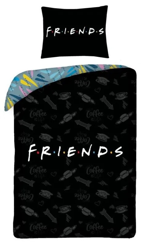 Detské obliečky Friends 140x200 + 70x90 cm