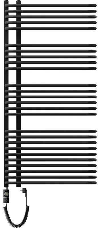 Mexen Amor, elektrické vykurovacie teleso 1200x600 mm + vykurovacia tyč 900 W, čierna, W120-1200-600-2900-70