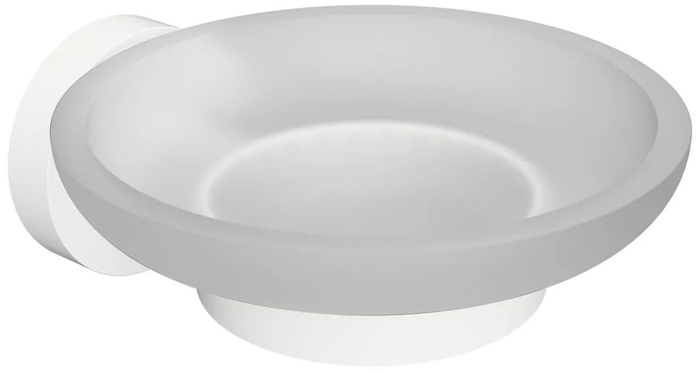 Sapho Sapho, X-ROUND WHITE mydeľnička sklenená, biela, XR803W