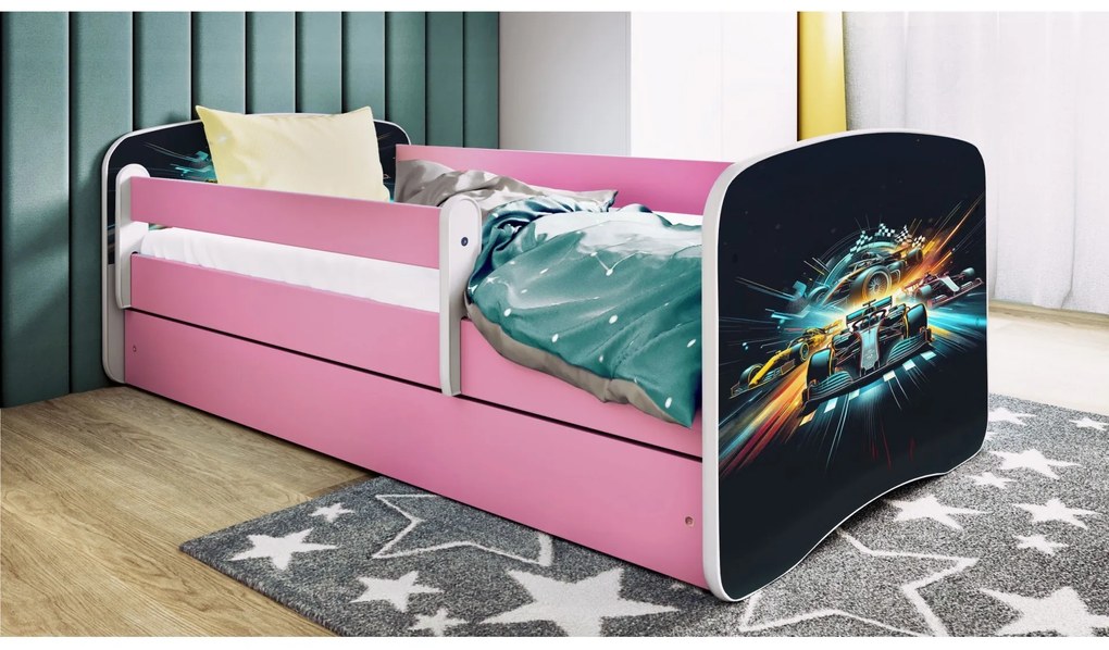 Detská posteľ Babydreams race ružová