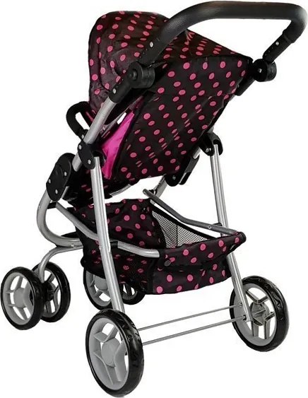 Alice Kočík 2 v 1 s taškou na prenos dieťaťa Black and Pink