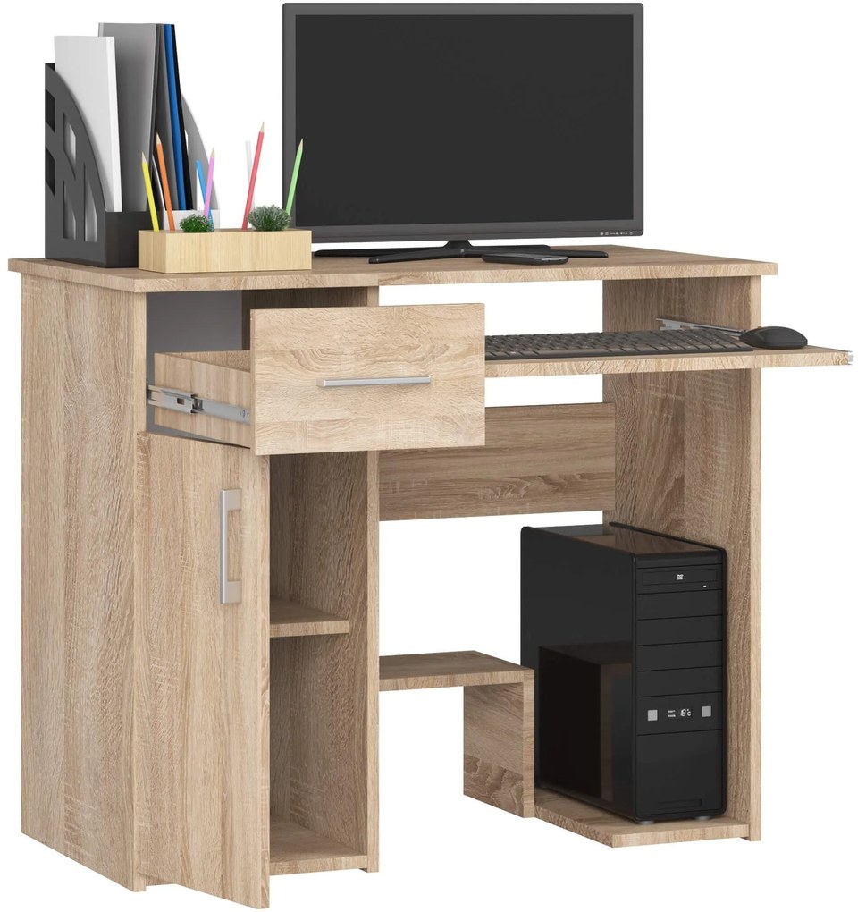 Volně stojící psací stůl Jay 90 cm dub sonoma
