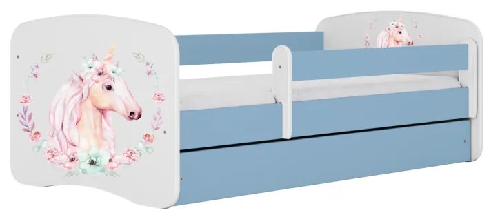 Detská posteľ Babydreams kôň modrá