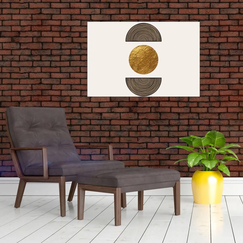 Obraz - Zlatý ornament N⁰1 (90x60 cm)