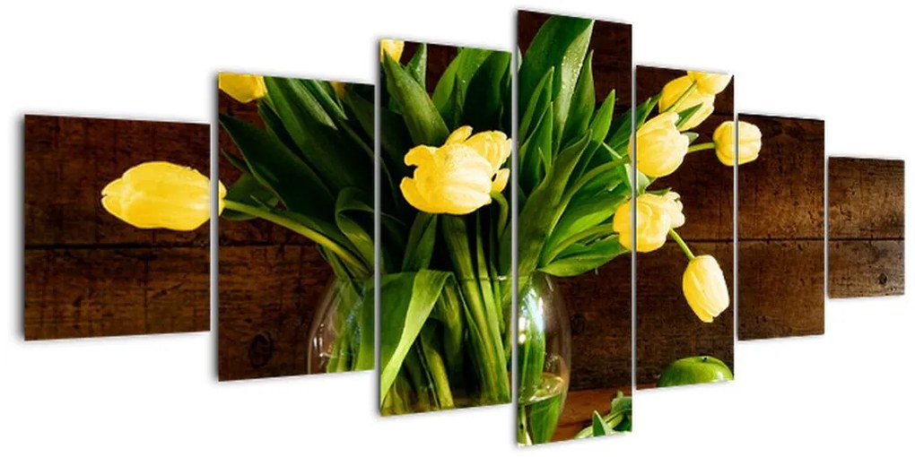 Tulipány vo váze - obraz