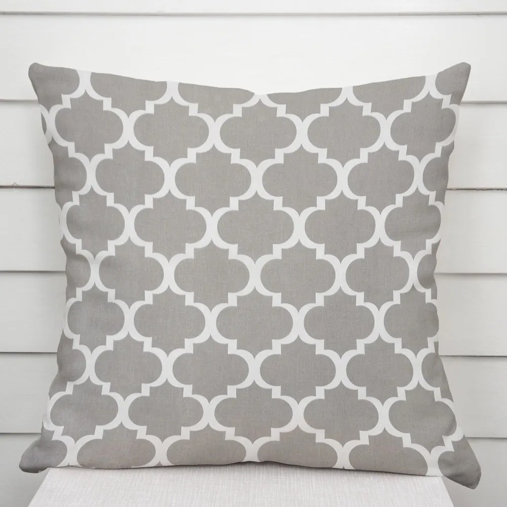 Biante Bavlnená obliečka na vankúš Sandra SA-188 Sivé Maroko 60 x 60 cm