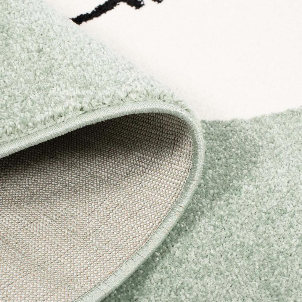 Dekorstudio Moderný koberec BUBBLE - Zelený Obláčik Rozmer koberca: 160x225cm