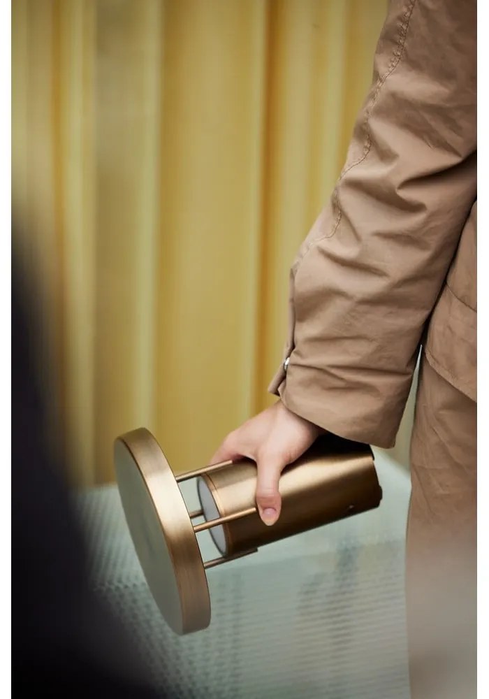 LED stmievateľná stolová lampa v bronzovej farbe (výška 20 cm) BringMe – Hübsch