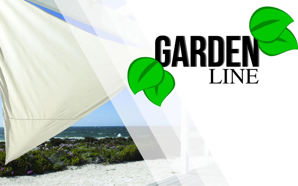 Garden Line SLNEČNÍK TROJUHOLNÍKOVÝ ŠEDÝ 3,6 X 3,6 X 3,6 M *0464