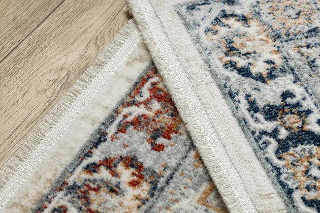 Koberec / behúň DISTIN 0834A granátový / modrý / žltý / terrakota