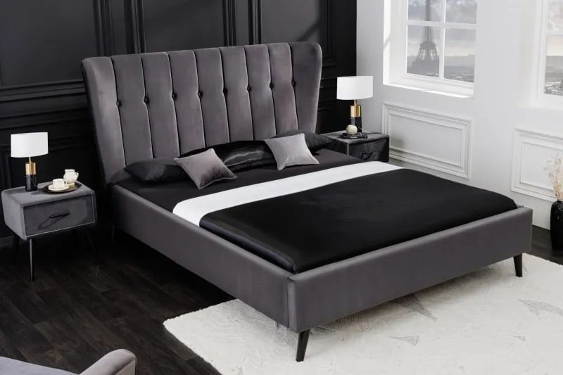 Posteľ Zeno roky 160x200cm tmavosivá