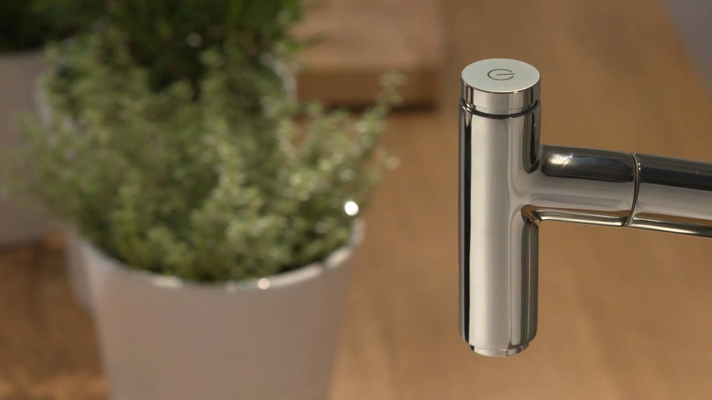 Hansgrohe Metris New, páková kuchynská batéria 320 s vyťahovacou spŕškou, chrómová, HAN-14820000