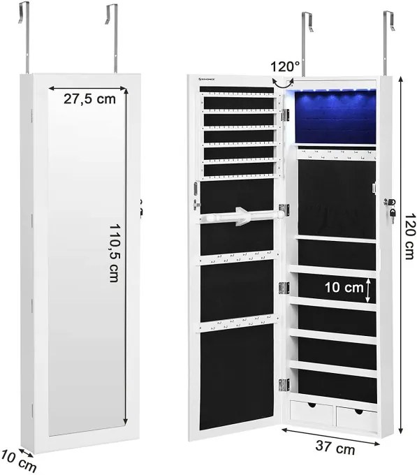 Závesná šperkovnica JBC93W