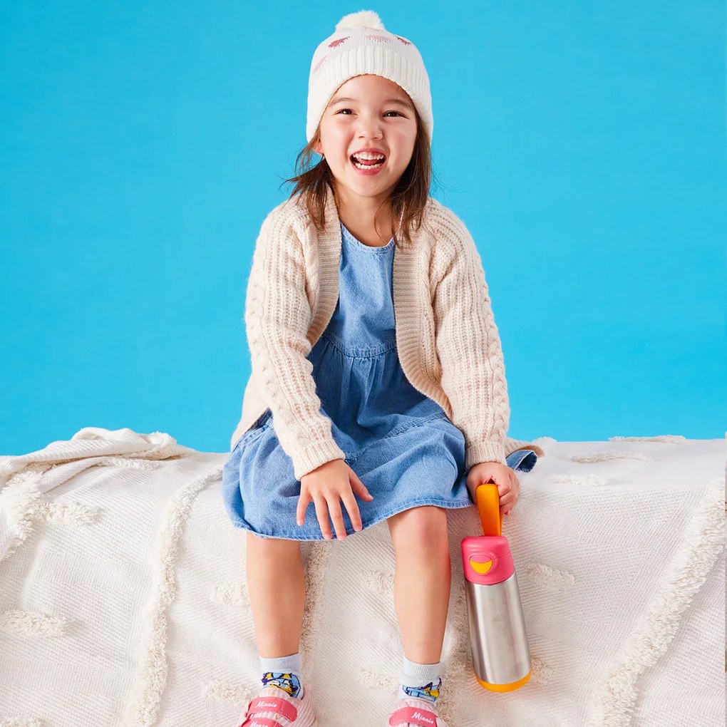 Termoska na pitie sport 500 ml - ružová/oranžová