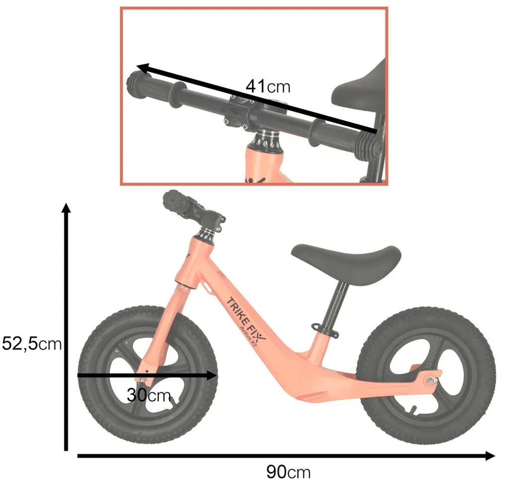 KIK Trike Fix Active X2 cross-country bicykel oranžový