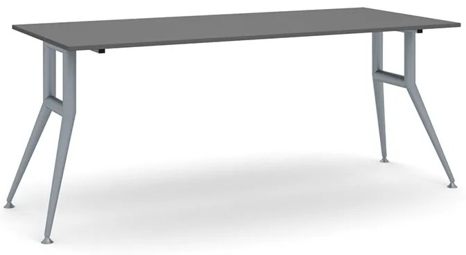 Rokovací kancelársky stôl WIDE, 180x80 cm, grafit