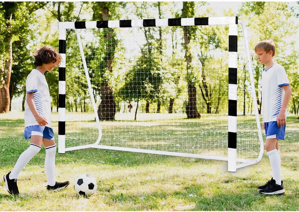 Neo-Sport Futbalová bránka 300 x 200 x 90 cm NS-465 čierna a biela
